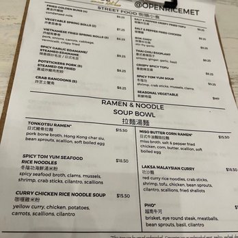 Open Rice Metropolitan - Asian Fusion Near Me - Charlotte, North Carolina