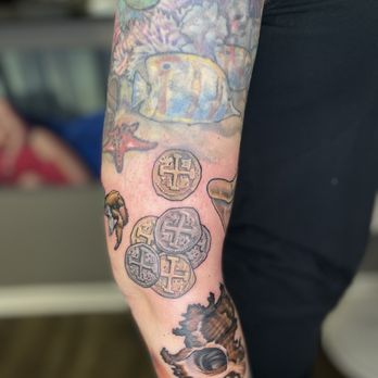 Shadewell - Nautical Sleeve continuation by Stephen Taylor 1/18/25 - Tattoo Near Me - Jacksonville, North Carolina Shadewell - Nautical Sleeve continuation by Stephen Taylor 1/18/25 - Tattoo Near Me - Jacksonville, North Carolina