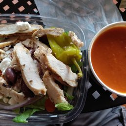 Soup and salad Soup and salad