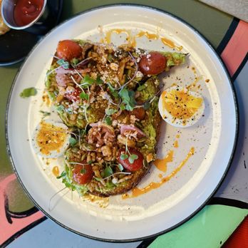 The Local Nod Cafe - AVOCADO TOAST - Breakfast & Brunch Near Me - Huntington Beach, California