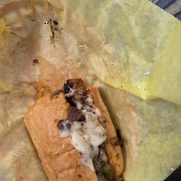 The ribeye sandwich was a bit salty and there is a ton of fat that renders so its a bit oily. The ribeye sandwich was a bit salty and there is a ton of fat that renders so its a bit oily.
