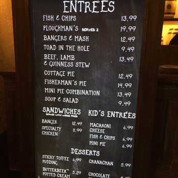 Leaky Cauldron™ - Food menu - British Near Me - Orlando, Florida Leaky Cauldron™ - Food menu - British Near Me - Orlando, Florida