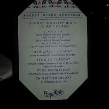 Poquitos Bothell - Drink specials! - Mexican Near Me - Bothell, Washington