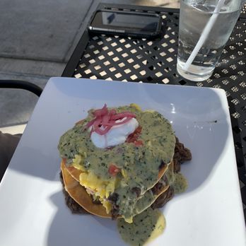 Texas Bistro - Breakfast tostada - New American Near Me - New Braunfels, Texas Texas Bistro - Breakfast tostada - New American Near Me - New Braunfels, Texas