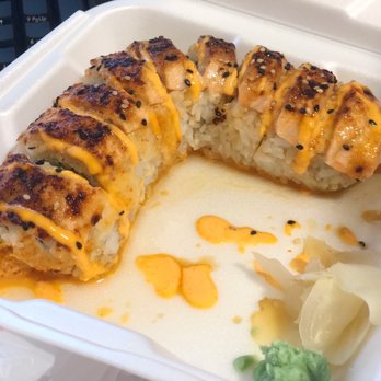 Sushiya Express - Spicy Baked Salmon Roll - Japanese Near Me - Goleta, California Sushiya Express - Spicy Baked Salmon Roll - Japanese Near Me - Goleta, California