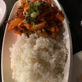 Doma - Spicy Chicken over Rice - Korean Near Me - Sunnyside, New York Doma - Spicy Chicken over Rice - Korean Near Me - Sunnyside, New York