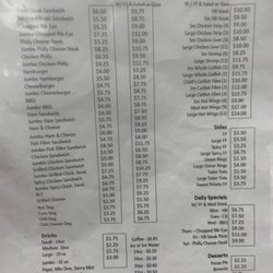 Knight's Drive In - Menu