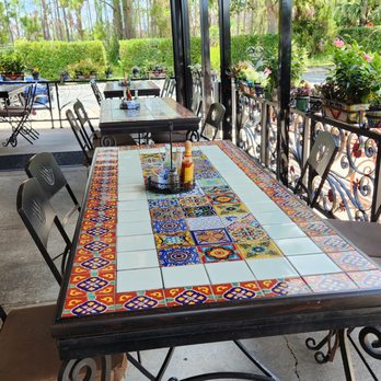 Pink Tequila - Outdoor seating (but it was in the 90s so no one was out there). - Mexican Near Me - North Port, Florida