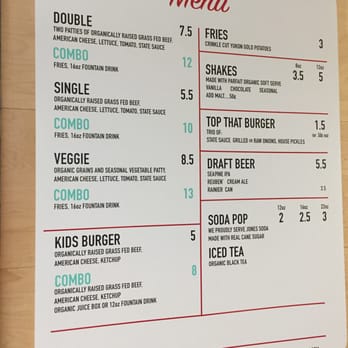 Great State Burger - Simple menu. - Burgers Near Me - Seattle, Washington
