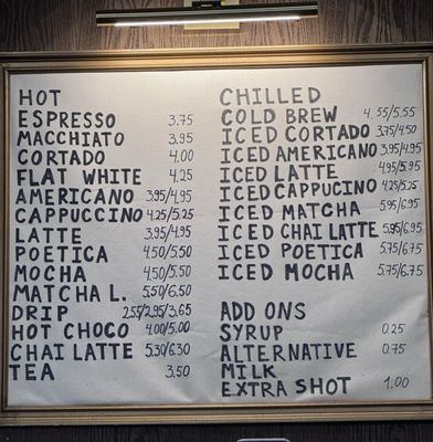 Menu photo 3 Poetica Coffee New York, NY Menu photo 3 Poetica Coffee New York, NY