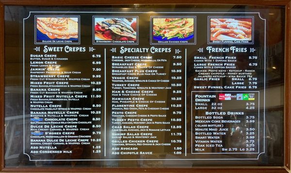Menu photo 4 Crepe Cafe San Francisco, CA