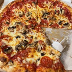 Pizza Pronto & Gyro House - Avalon - Pepperoni and mushrooms. Fresh mushrooms preferred over canned mushrooms.