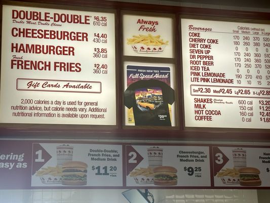 Menu photo 1 In-N-Out Burger Sacramento, CA Menu photo 1 In-N-Out Burger Sacramento, CA