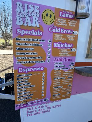 Menu photo 5 Rise Espresso Bar Santa Ana, CA Menu photo 5 Rise Espresso Bar Santa Ana, CA