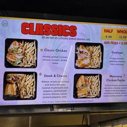 Menu board