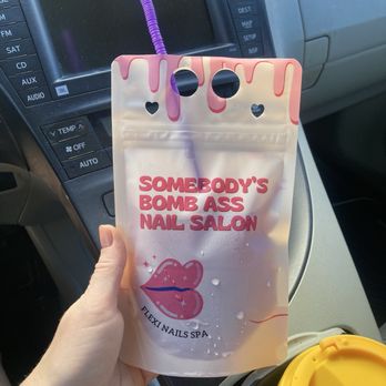 Flexi Nails & Spa - They gave us a bag of sangria for their anniversary! - Nail Salons Near Me - Orlando, Florida