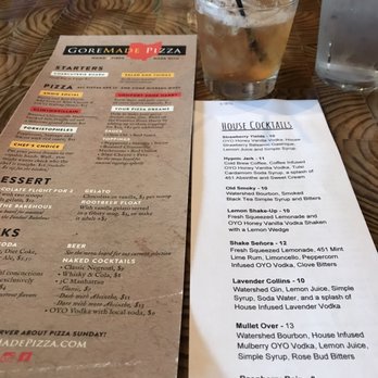 GoreMade Pizza - Unique and wonderful cocktail menu - Pizza Near Me - Columbus, Ohio GoreMade Pizza - Unique and wonderful cocktail menu - Pizza Near Me - Columbus, Ohio