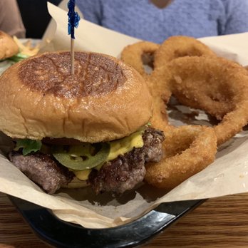 LA Burger - Westcoast Burger from LA Burger ($6.99) Grilled onion, jalapeno, mustard, american, lettuce, tomato, pickle, homespread. Onion rings $3.15 - Burgers Near Me - Carrollton, Texas LA Burger - Westcoast Burger from LA Burger ($6.99) Grilled onion, jalapeno, mustard, american, lettuce, tomato, pickle, homespread. Onion rings $3.15 - Burgers Near Me - Carrollton, Texas