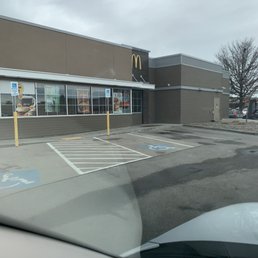 a view of the outside of a mcdonald's a view of the outside of a mcdonald's