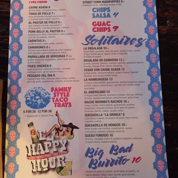 Broken English Taco Pub - The Loop - The menu - Mexican Near Me - Chicago, Illinois Broken English Taco Pub - The Loop - The menu - Mexican Near Me - Chicago, Illinois