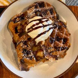 Chocolate chip waffles Chocolate chip waffles