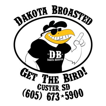 Dakota Broasted - a black and white image of a bird - Chicken Shop Near Me - Custer, South Dakota