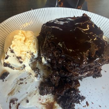 Oceana - This was what was left after I tried to eat their amazing chocolate cake for desert. It was huge and delectable. - Seafood Near Me - Rancho Mirage, California Oceana - This was what was left after I tried to eat their amazing chocolate cake for desert. It was huge and delectable. - Seafood Near Me - Rancho Mirage, California