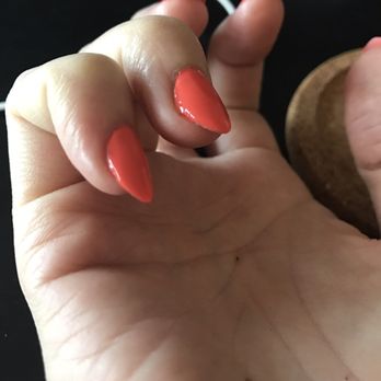 Lovely Nails - uneven painting.. and out of line.. and poorly cut cuticles.. - Nail Salons Near Me - West Roxbury, Massachusetts Lovely Nails - uneven painting.. and out of line.. and poorly cut cuticles.. - Nail Salons Near Me - West Roxbury, Massachusetts