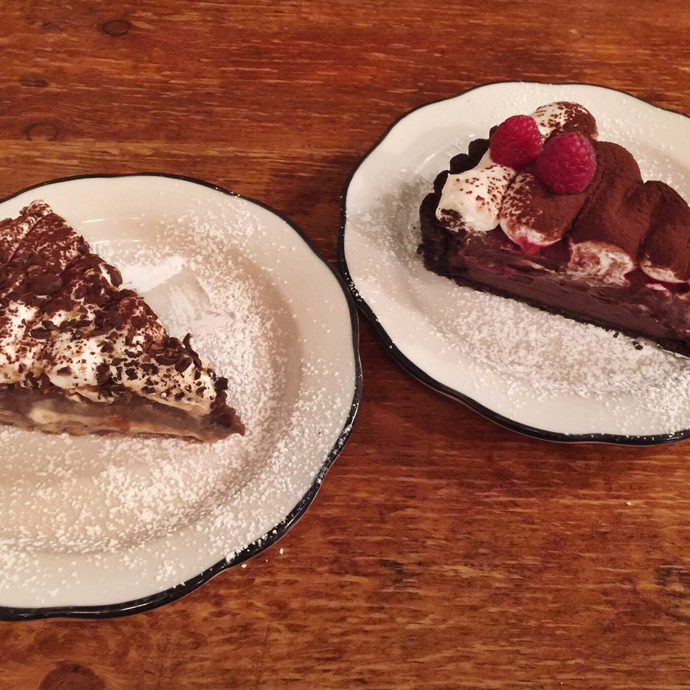 Proper Pie - Toffee pie and raspberry chocolate pie - Desserts Near Me - Richmond, Virginia