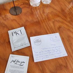 Evergreen Motel - Nice daily note with the next days forecast and some complimentary vitamins