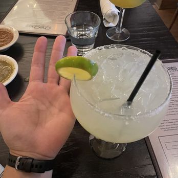 Cha Cha's Latin Kitchen - Large Classic Margarita - Bars Near Me - Brea, California Cha Cha's Latin Kitchen - Large Classic Margarita - Bars Near Me - Brea, California