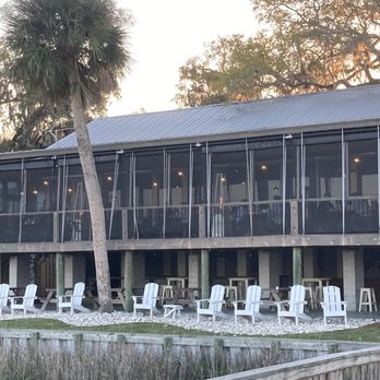 Marker 107 - Screened patio from dock - Seafood Near Me - Richmond Hill, Georgia Marker 107 - Screened patio from dock - Seafood Near Me - Richmond Hill, Georgia