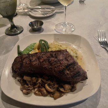 Vintage On 5th - Angus New York strip with creamy risotto - New American Near Me - Crystal River, Florida