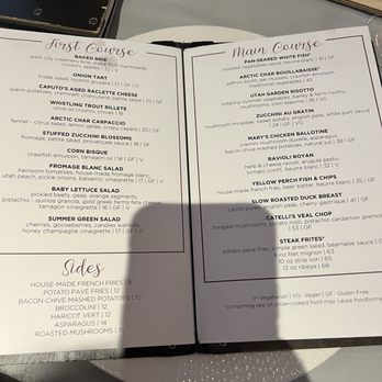 Courchevel Bistro - menu - French Near Me - Park City, Utah Courchevel Bistro - menu - French Near Me - Park City, Utah