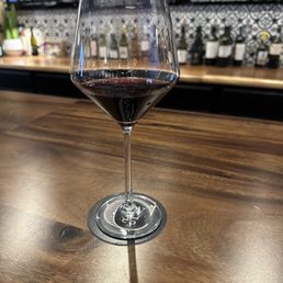 Glass of French wine