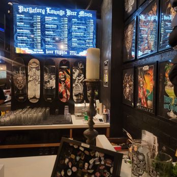 Black Plague Brewing - Skateboards on the wall - Beer Bar Near Me - Escondido, California