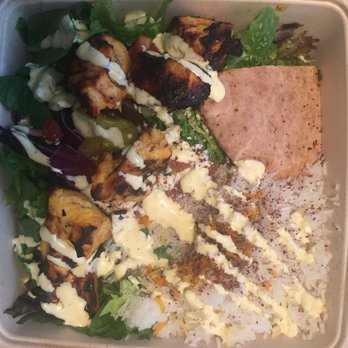 Rice Mediterranean Kitchen - Chicken Platter Joojeh - Middle Eastern Near Me - Doral, Florida
