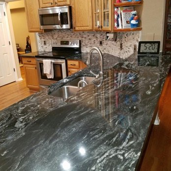 Craft Right Design & Build - We love the way the counter looks, it's like having a piece of art in our kitchen :) (countertop is Oscuro Mist) - General Contractors Near Me Craft Right Design & Build - We love the way the counter looks, it's like having a piece of art in our kitchen :) (countertop is Oscuro Mist) - General Contractors Near Me