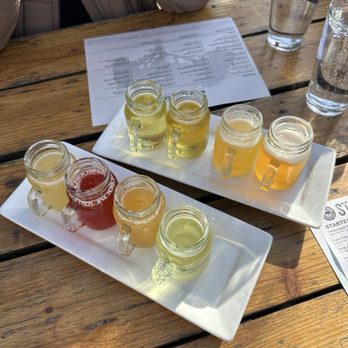 Steins Beer Garden & Restaurant - Beer flights (fruit & light) - New American Near Me - Mountain View, California Steins Beer Garden & Restaurant - Beer flights (fruit & light) - New American Near Me - Mountain View, California