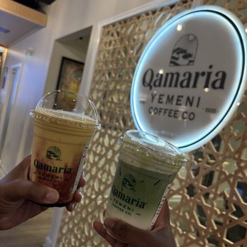 Qamaria Yemeni Coffee - mango araysi smoothie + banana matcha - Bakeries Near Me - Laurel, Maryland Qamaria Yemeni Coffee - mango araysi smoothie + banana matcha - Bakeries Near Me - Laurel, Maryland