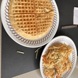 Waffle House - Buttermilk Waffle, hash browns