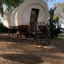 Santa Rosa RV Resort - Covered wagon site.