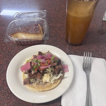Yucatasia - Turkey taco, watermelon Fresca and caramel flan. - Mexican Near Me - San Francisco, California
