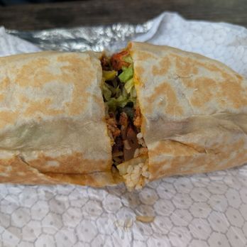 Bummer Burrito - Yummy. They'll cut them in half for you. - Food Trucks Near Me - Austin, Texas