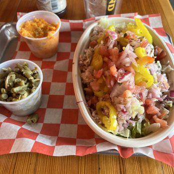 Big Black Grill - Chicken salad green beans and sweet potatoes - Barbeque Near Me - New Stanton, Pennsylvania