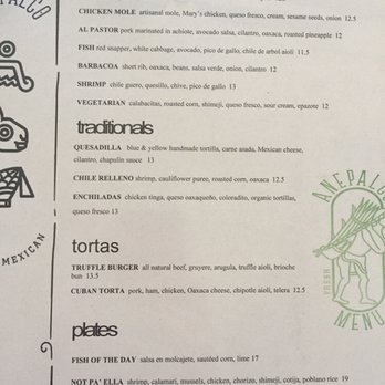Anepalco - Lunch menu - Mexican Near Me - Orange, California