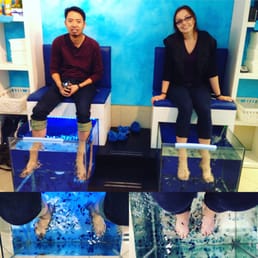 Tickling fish pedicure