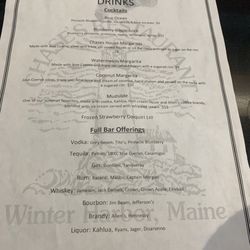 Chases Restaurant - Drink menu