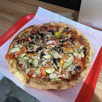 Bizza - Medium Go Green and Tony's Supreme - Vegan Near Me - San Mateo, California