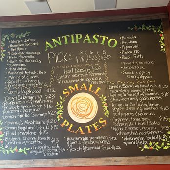 Mangia Mi - Menu board - Italian Near Me - Calistoga, California